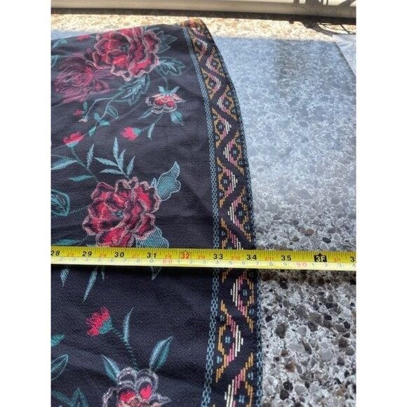 Flying Tomato Floral Embroidered Bell Sleeve Tunic Mini Dress Women's M - Picture 15 of 16